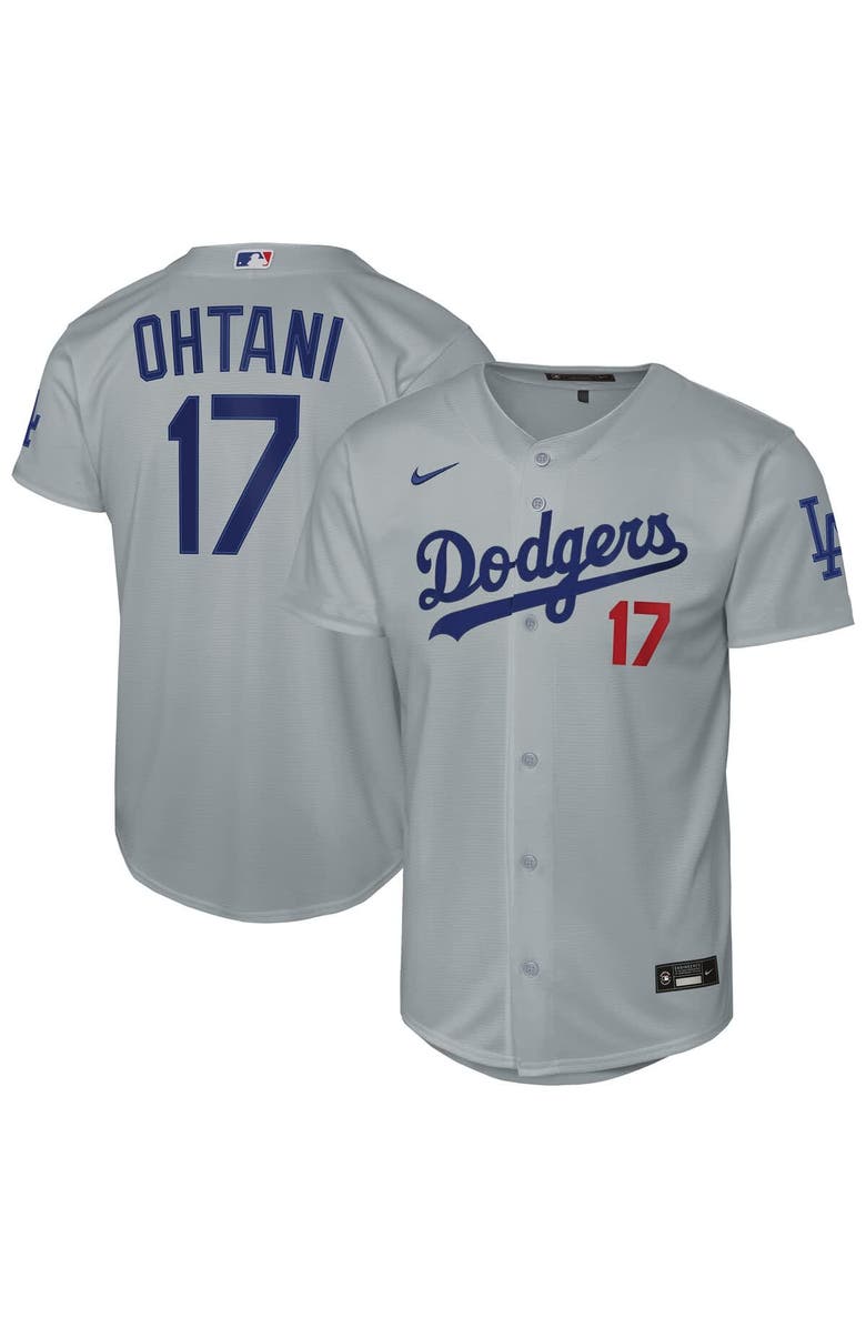 Nike Youth Nike Shohei Ohtani Gray Los Angeles Dodgers Alternate Stadium Jersey, Main, color, Gray