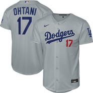 Nike Youth Nike Shohei Ohtani Gray Los Angeles Dodgers Alternate Stadium Jersey