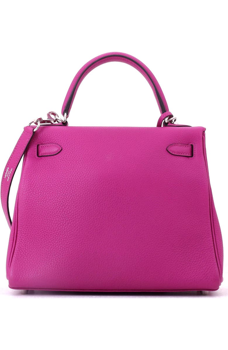 Pre-Owned Hermes Kelly Handbag Pink Togo with Palladium Hardware 25, Alternate, color, Rose Pourpre