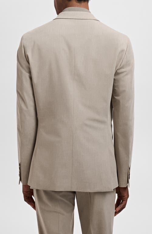 Mango Slim Fit Suit Jacket In Neutral