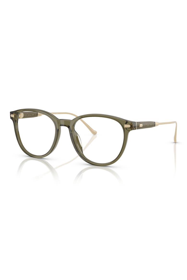 52mm Round Optical Glasses, Alternate, color, OLIVE