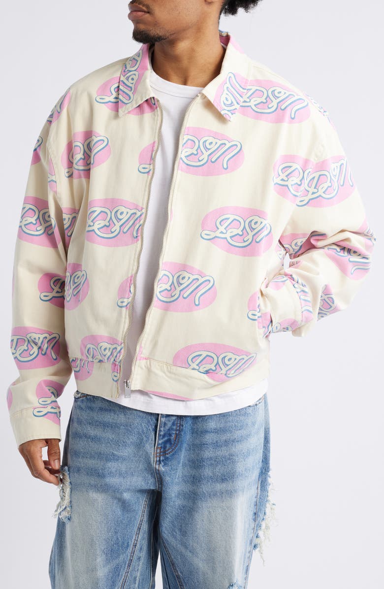 DIET STARTS MONDAY Truck Stop Cotton Crop Jacket, Main, color, 