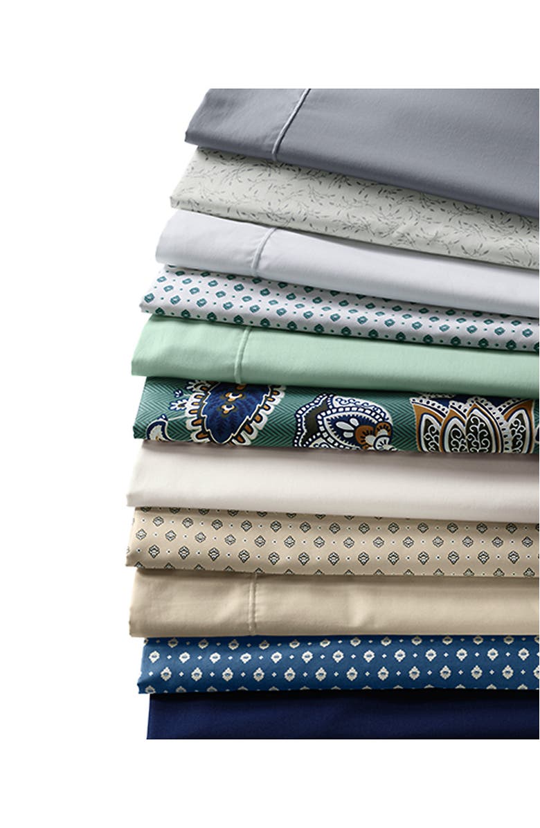 Lands' End 400 Thread Count Premium Supima Cotton No Iron Pillow Cases, Alternate, color, Shale Gray