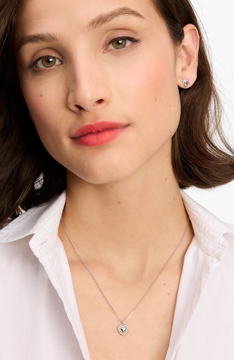 Kate Spade New York social butterfly mother-of-pearl mini stud earrings, Alternate, color, White Multi