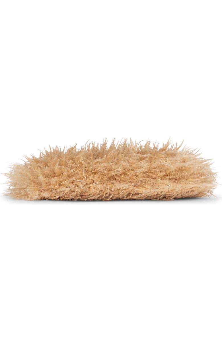 Jeffrey Campbell Bestowed Faux Fur Shoulder Bag, Alternate, color, Wheat