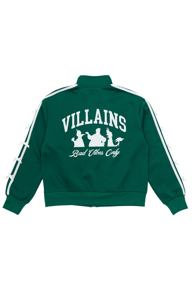 Princess Athletic Zip-Up Track Jacket, Alternate, color, Green Disney Villains