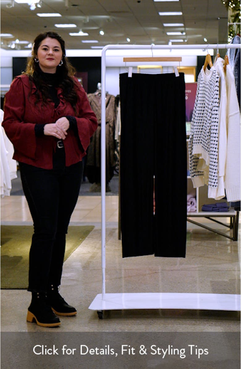 Textured Wide Leg Pants, sales video thumbnail