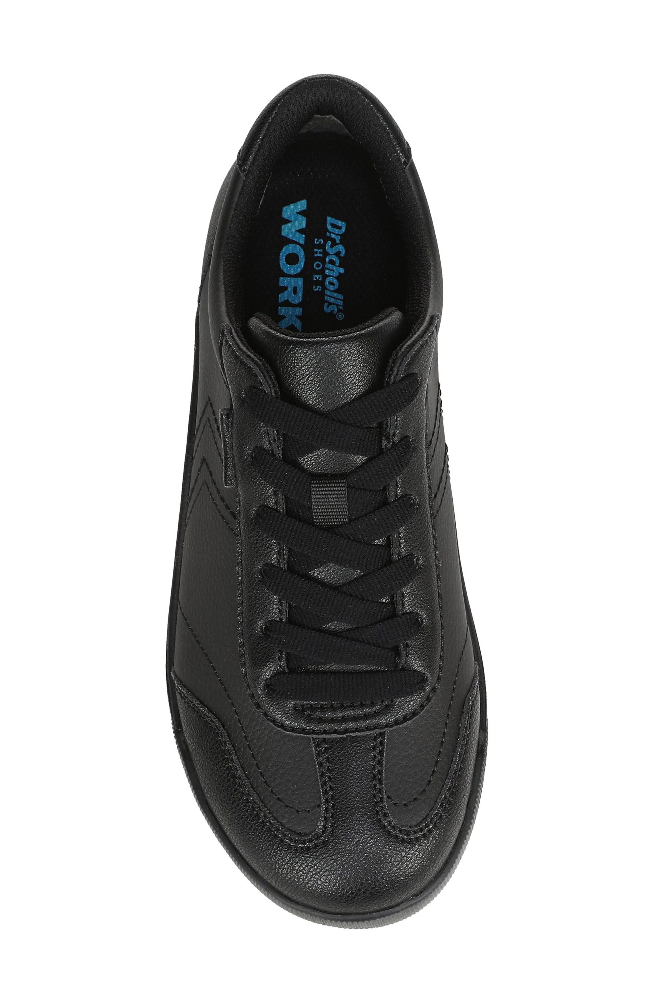 Dr. Scholl's Be True SR Leather Sneaker, Alternate, color, Black Leather
