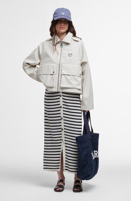 Barbour June Water Resistant Jacket In Blanc