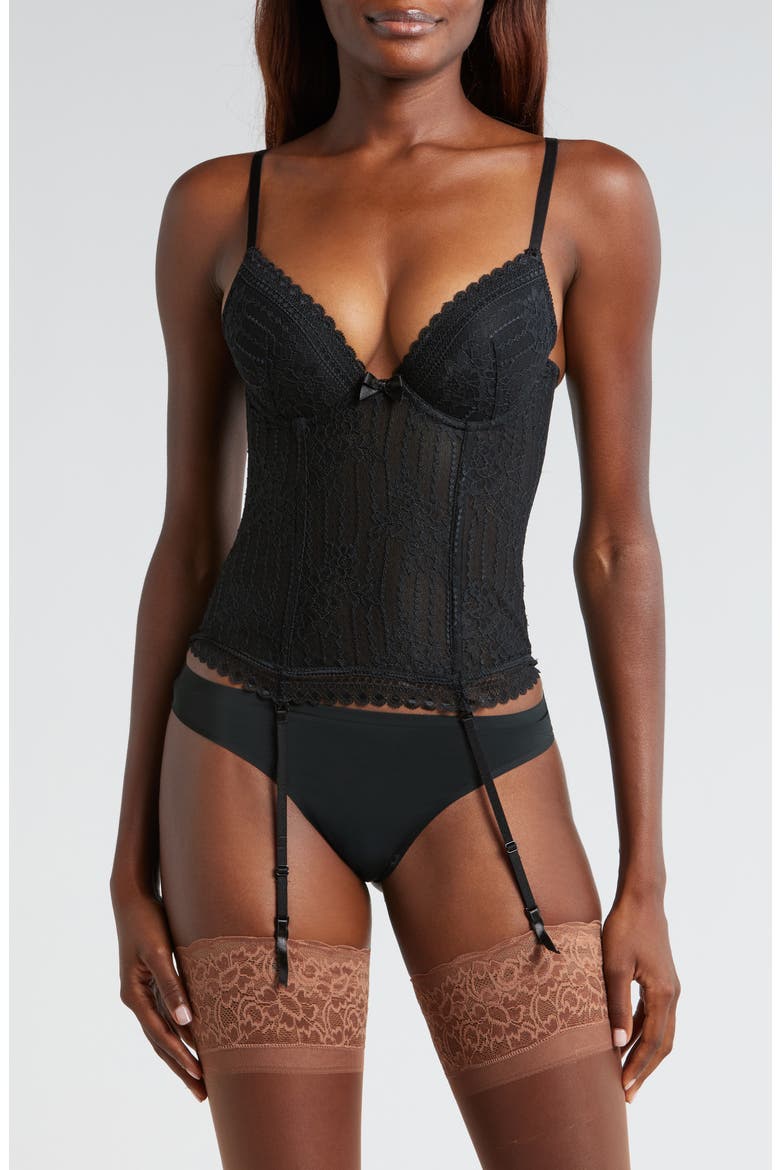 Panama Underwire Basque, Main, color, BLACK