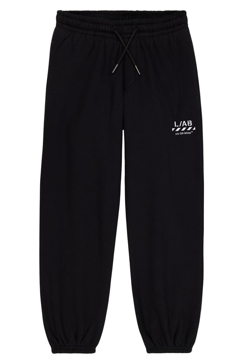 Kids' Diag Joggers, Main, color, BLACK