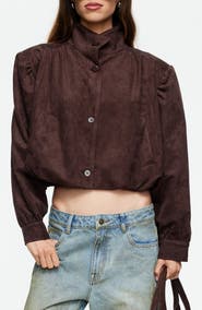 LIONESS Luminous Faux Suede Jacket