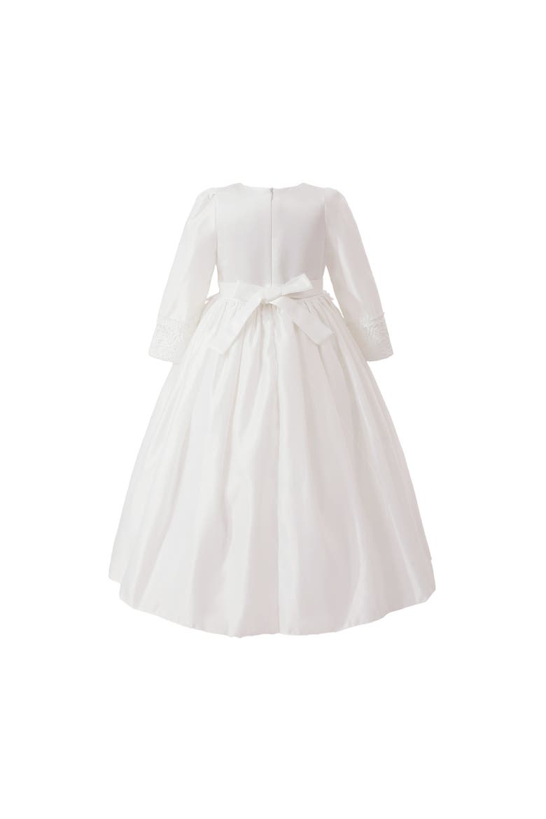 Marindel Lace & Tulle Dress, Alternate, color, White