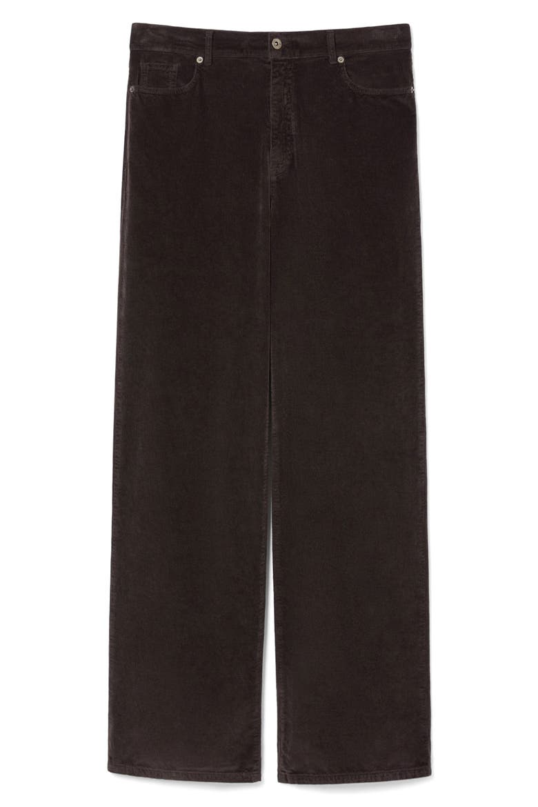 Medea Wide Leg Corduroy Pants, Alternate, color, CHOCOLATE