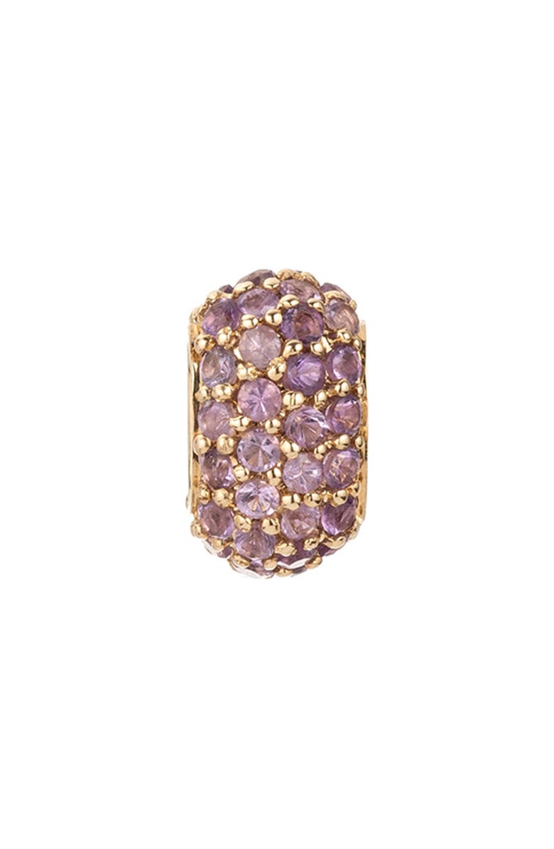 Adina Reyter Pavé Amethyst Wide Bead Charm, Main, color, 