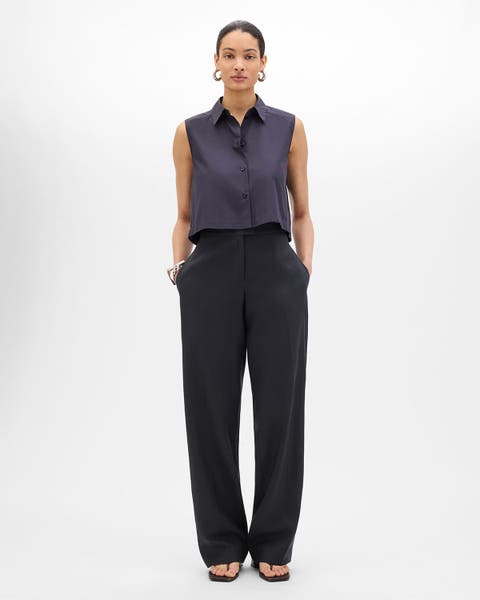 Cropped Sleeveless Shirt
