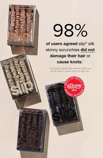 10-Pack Assorted Skinny Silk Scrunchies $100 Value