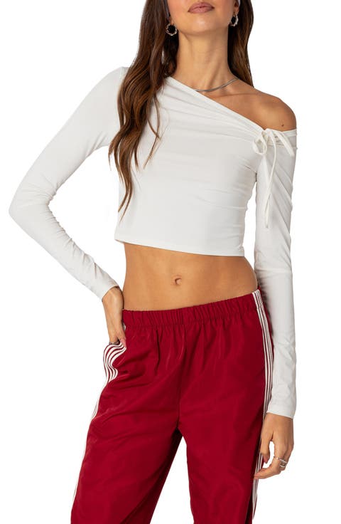 Winona One-Shoulder Crop Top