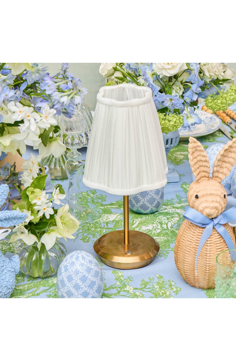 Mrs. Alice Pleated Lampshade, Alternate, color, Cream