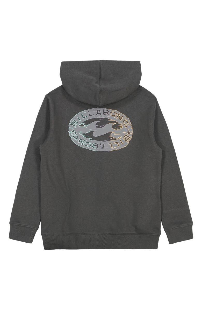 Billabong Kids' Stretch Wave Pullover Hoodie, Alternate, color, Raven