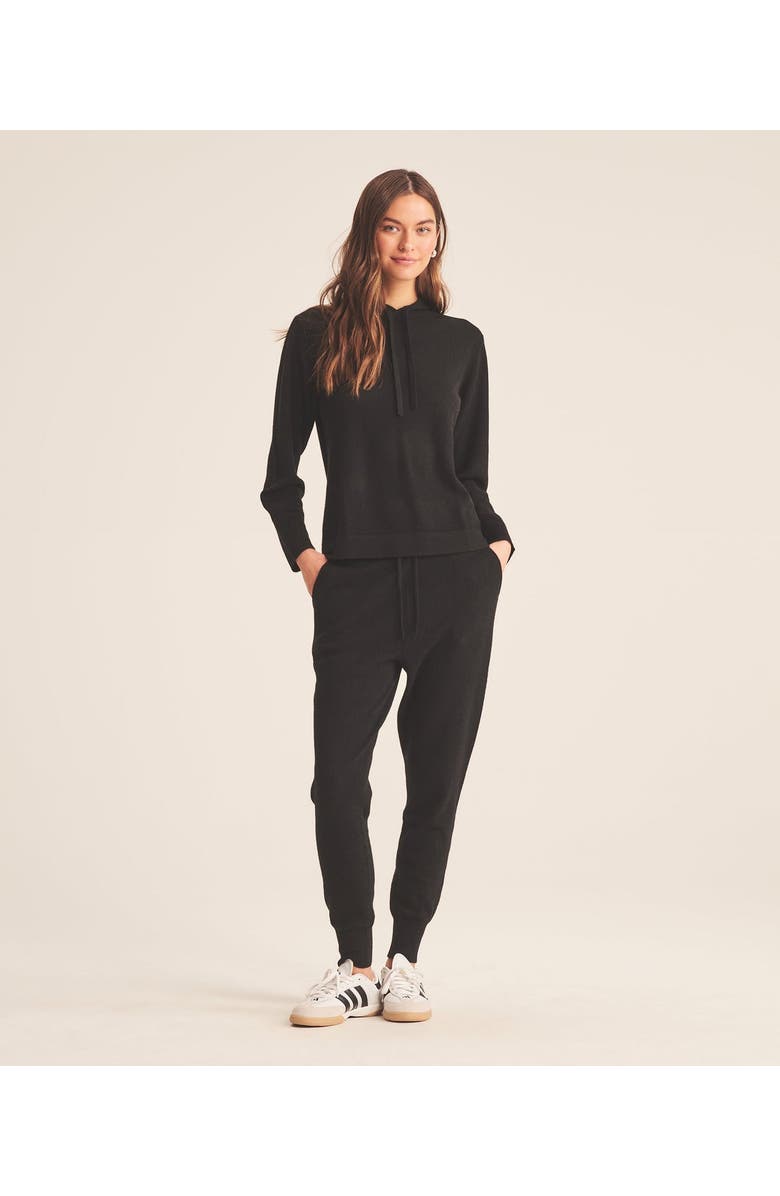 NAADAM Off-Duty Cashmere Hoodie, Alternate, color, Black