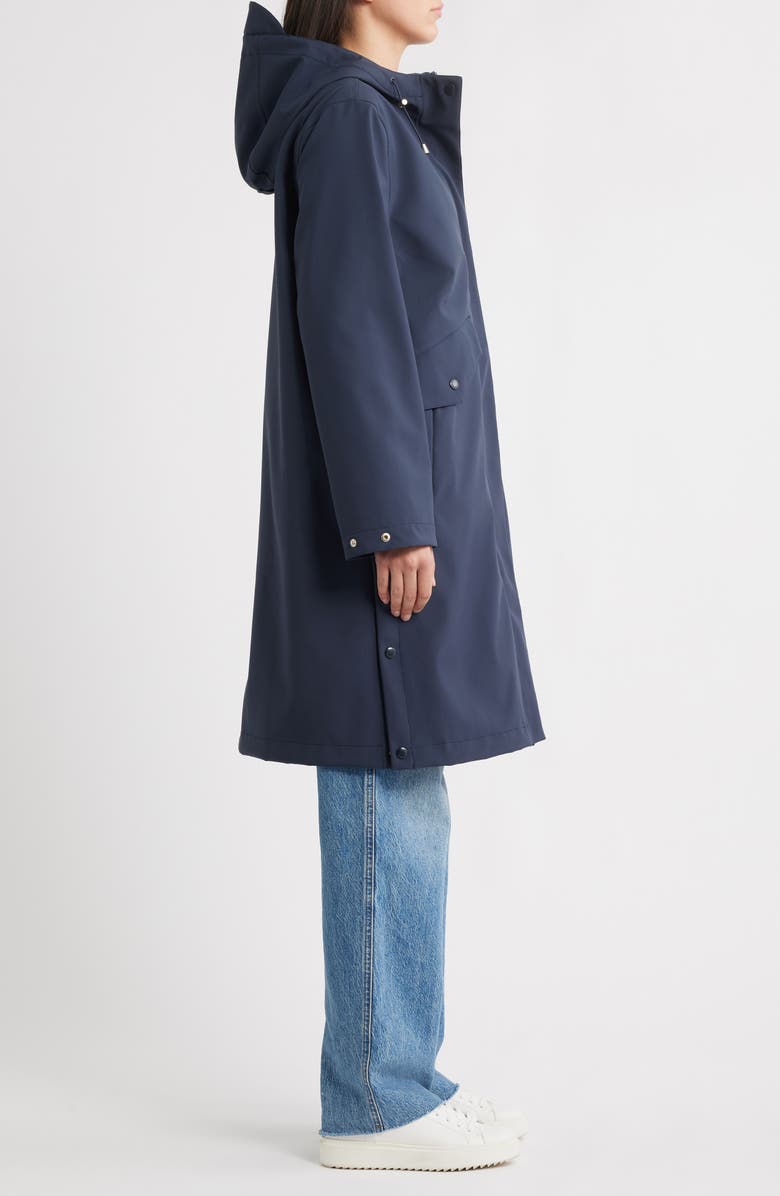 Ilse Jacobsen Daybreak 03 Hooded Raincoat, Alternate, color, Dark Indigo