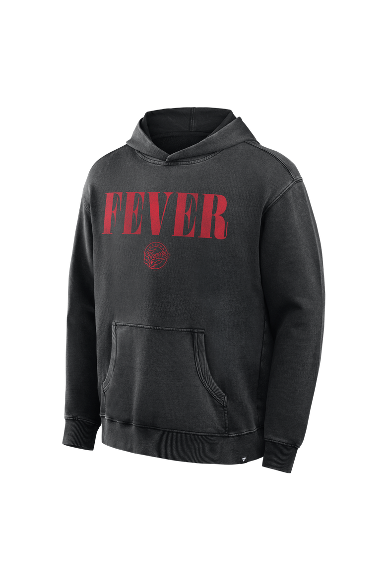 Men's Fanatics Black Indiana Fever Relaxed Washed Hoodie, Alternate, color, Black