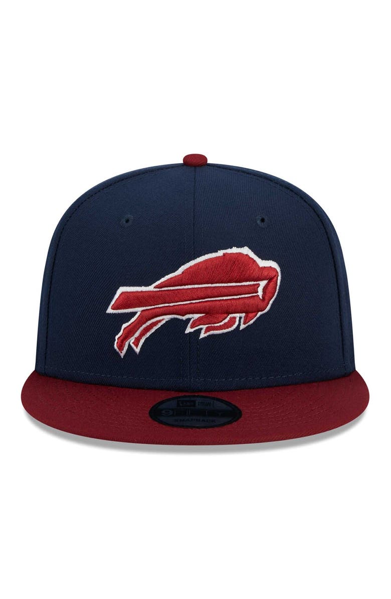 New Era Men's New Era Navy/Cardinal Buffalo Bills Color Pack 2-Tone 9FIFTY Snapback Hat, Alternate, color,