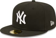 New Era Men's New Era Black New York Yankees Team Logo 59FIFTY Fitted Hat