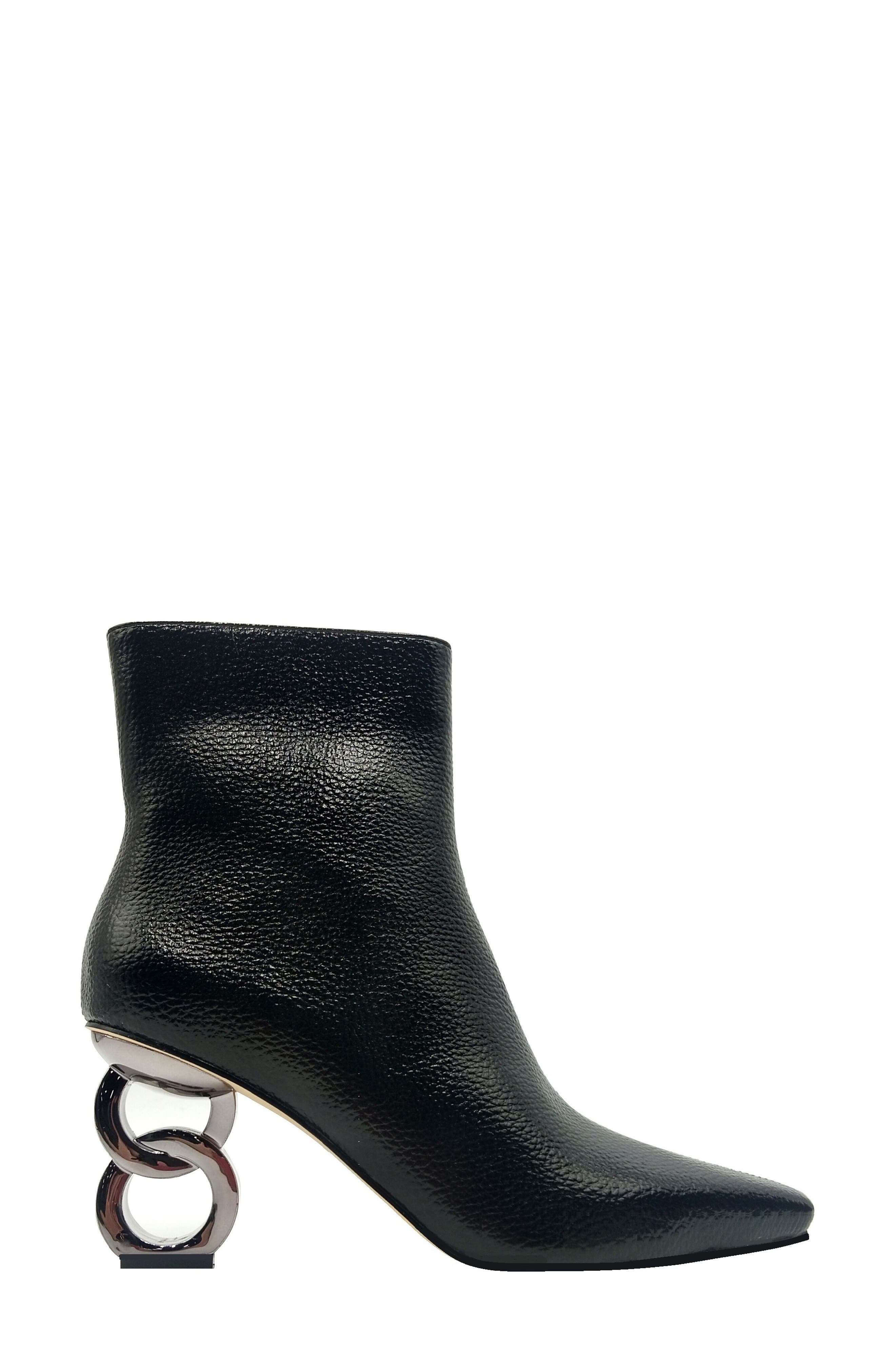 NINETY UNION Roxy Pebbled Ankle Boot, Alternate, color, Black