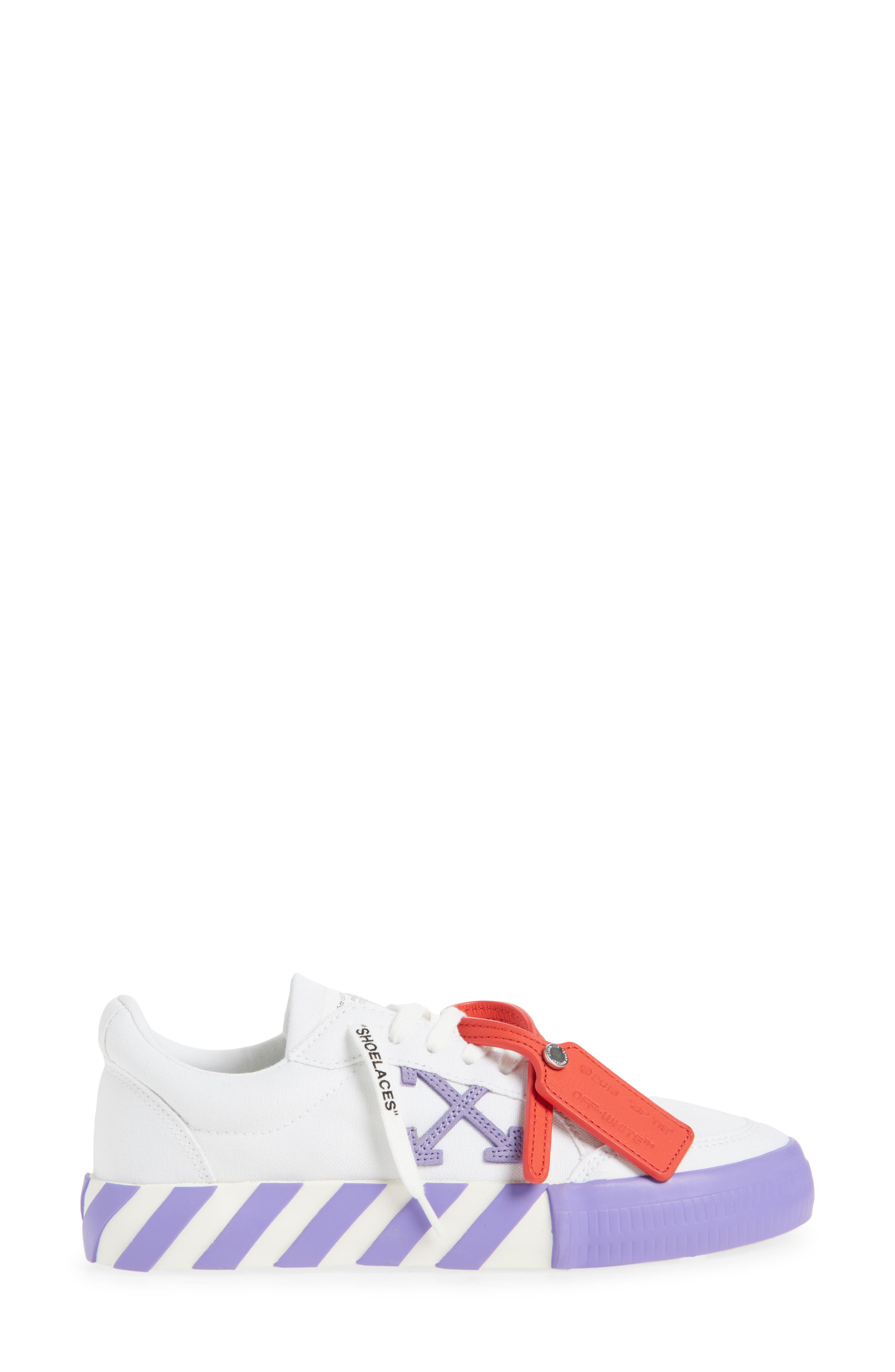 Off-White Low Vulcanized Canvas Sneaker, Alternate, color, 