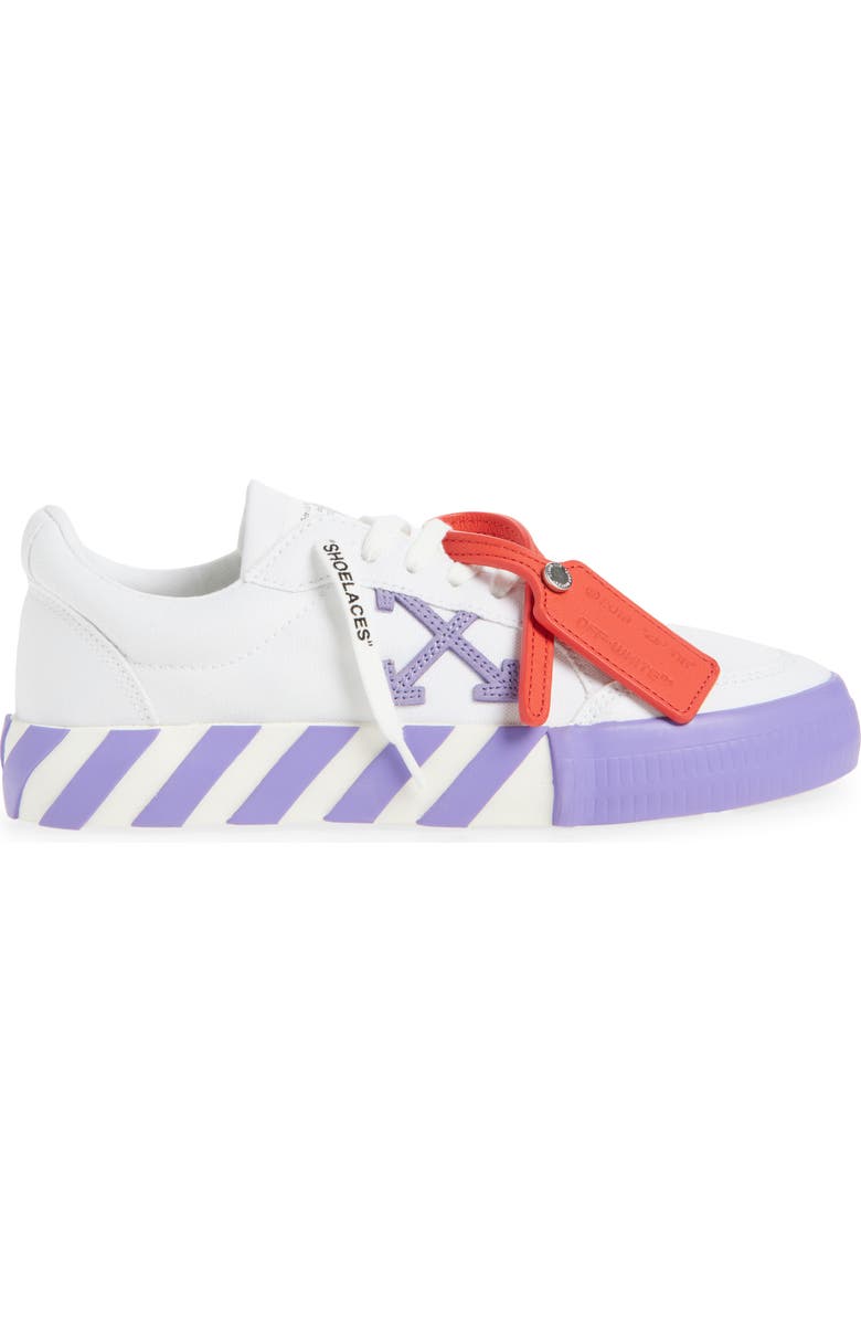 Off-White Low Vulcanized Canvas Sneaker, Alternate, color,