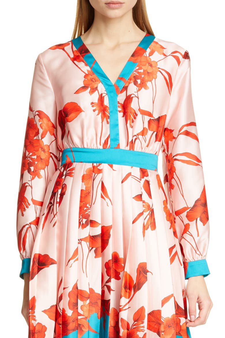 Karolyn Fantasia Midi Dress, Alternate, color, PALE PINK