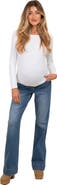 PinkBlush Wide Hem Flare Maternity Jeans