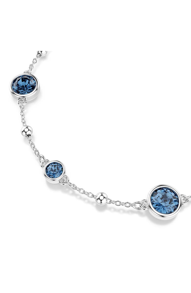 Swarovski Imber Crystal Station Bracelet, Alternate, color, Silver/ Blue