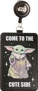 Star Wars Grogu Cute Retractable Badge Reel Official License, Badge Clip