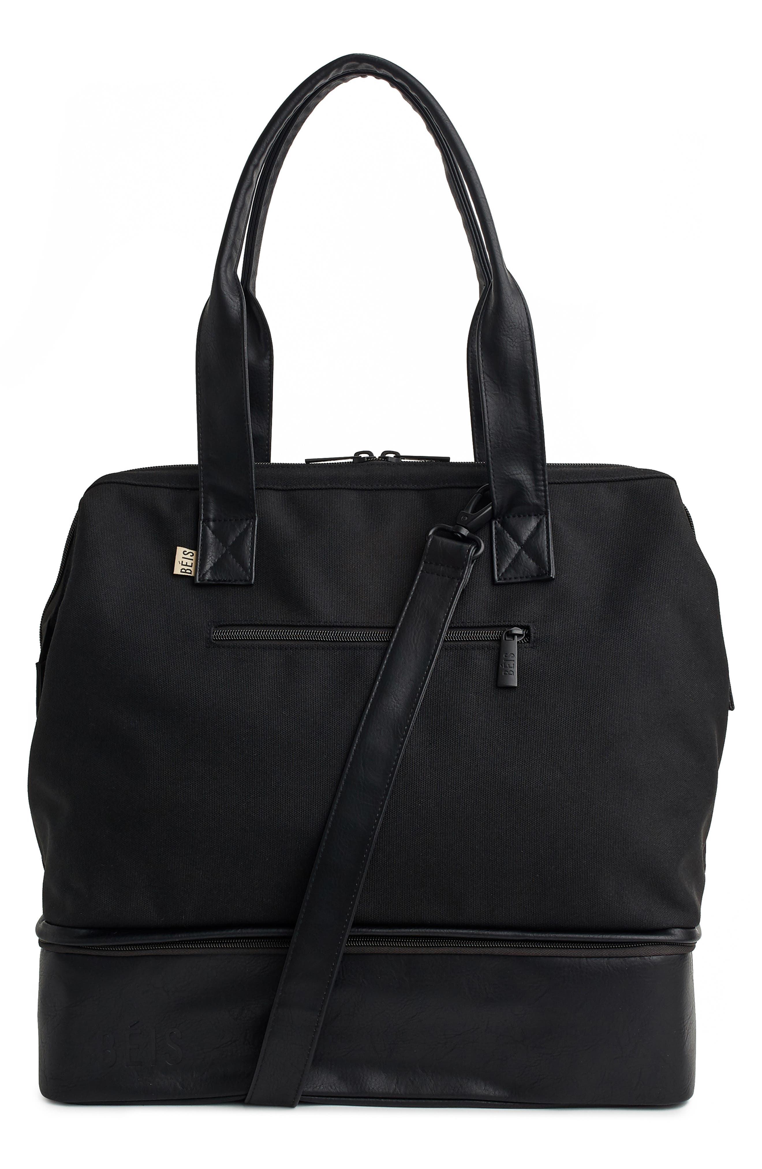 The Mini Weekend Travel Bag, Main, color, BLACK