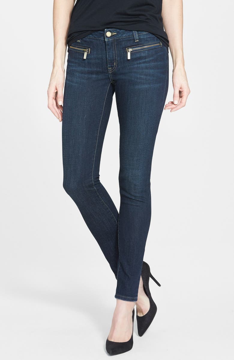 MICHAEL Michael Kors Zip Pocket Skinny Jeans, Main, color, 
