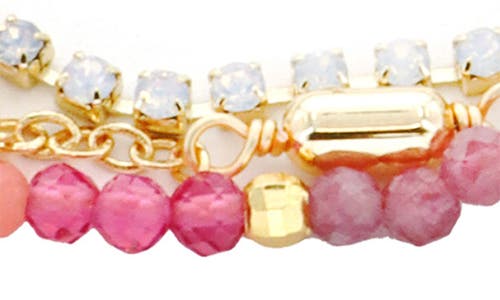 Panacea Multicrystal Layered Bracelet In Multi