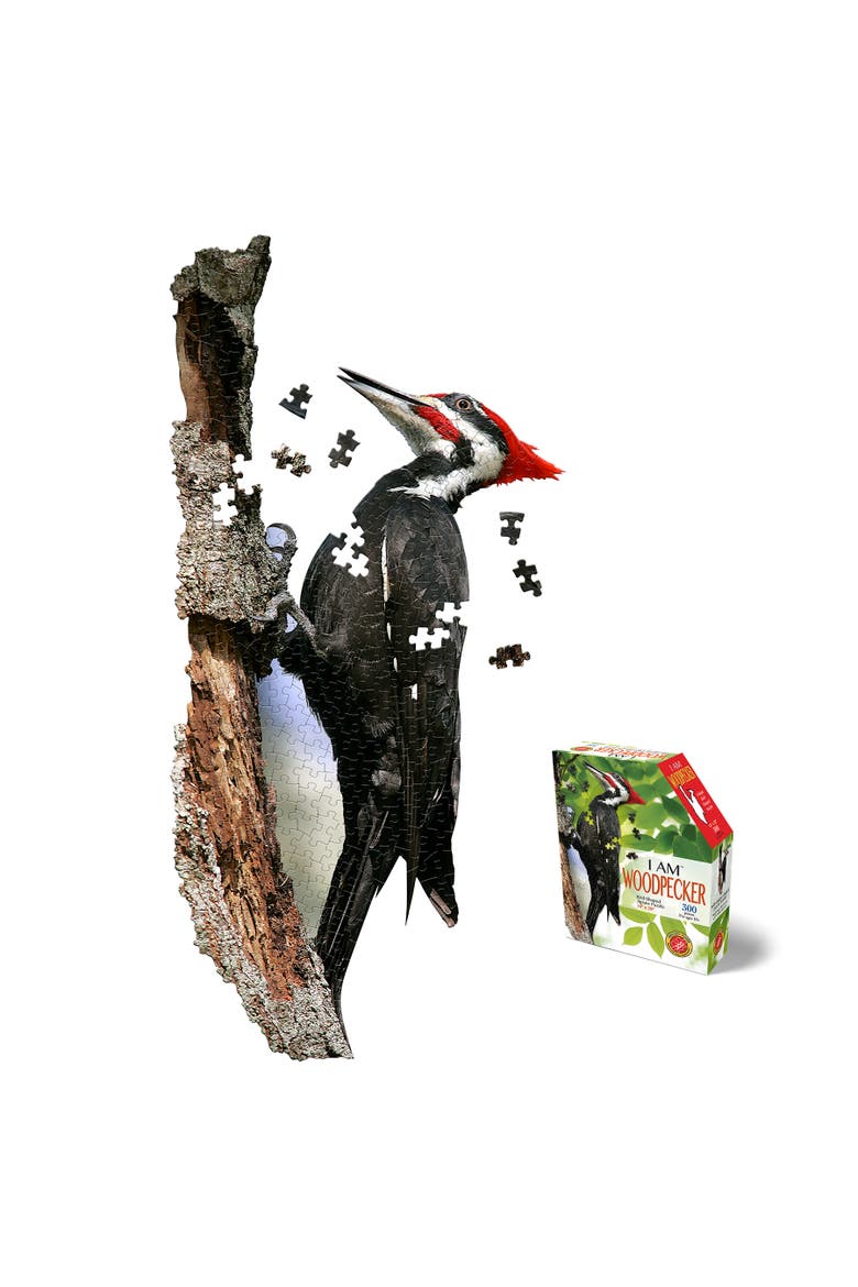 I Am Woodpecker 300 Piece Puzzle, Cardboard, Kids Ages 10+, Alternate, color, Multicolored