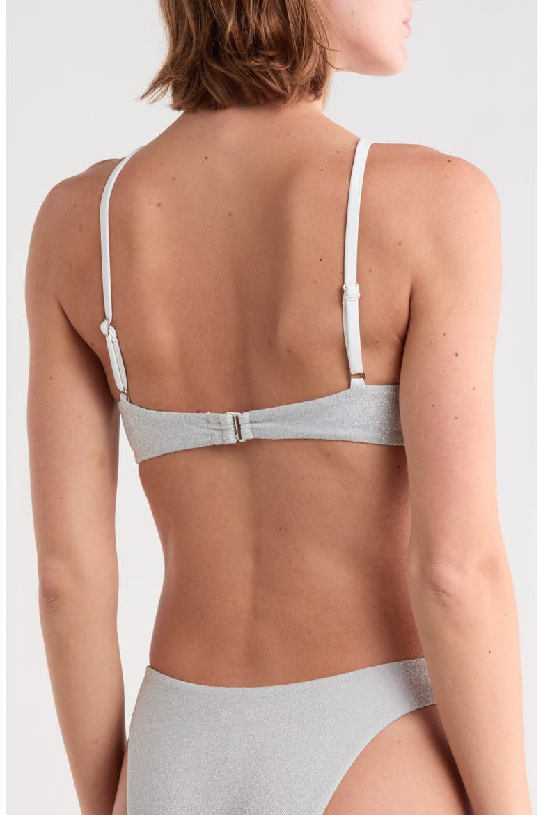Zen Knotted Bikini Top, Alternate, color, DIAMOND
