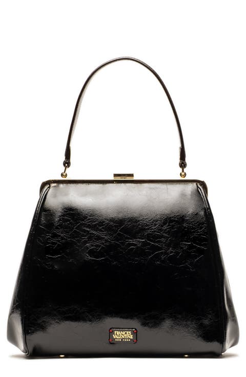 Katherine Frame Leather Handbag