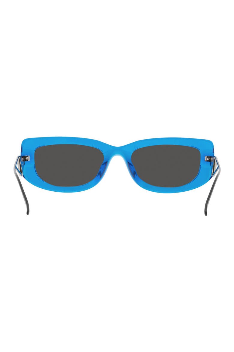 53mm Rectangular Sunglasses, Alternate, color, BLUE