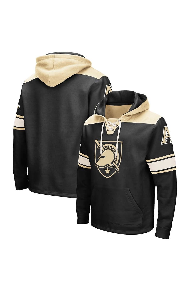 COLOSSEUM Men's Colosseum Black Army Black Knights 2.0 Lace-Up Pullover Hoodie, Alternate, color, Black