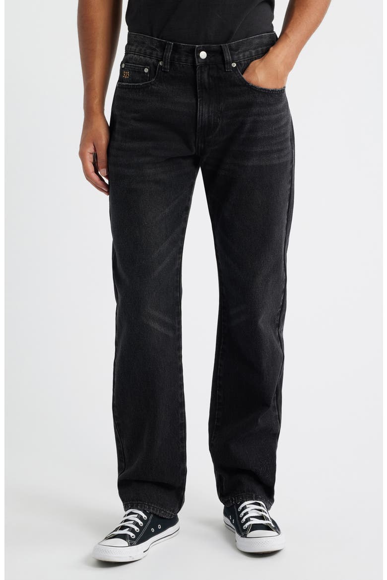 Stock Straight Leg Jeans, Main, color, MIDNIGHT BLACK