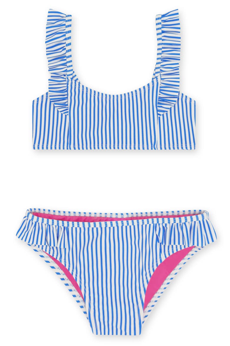 Kids' Happy Daze UPF 50+ Two-Piece Swimsuit, Main, color, MARINA BLUE