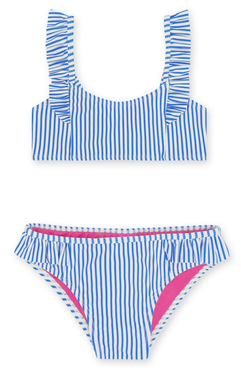 Feather 4 Arrow Kids' Happy Daze UPF 50+ Two-Piece Swimsuit, Main, color, Marina Blue