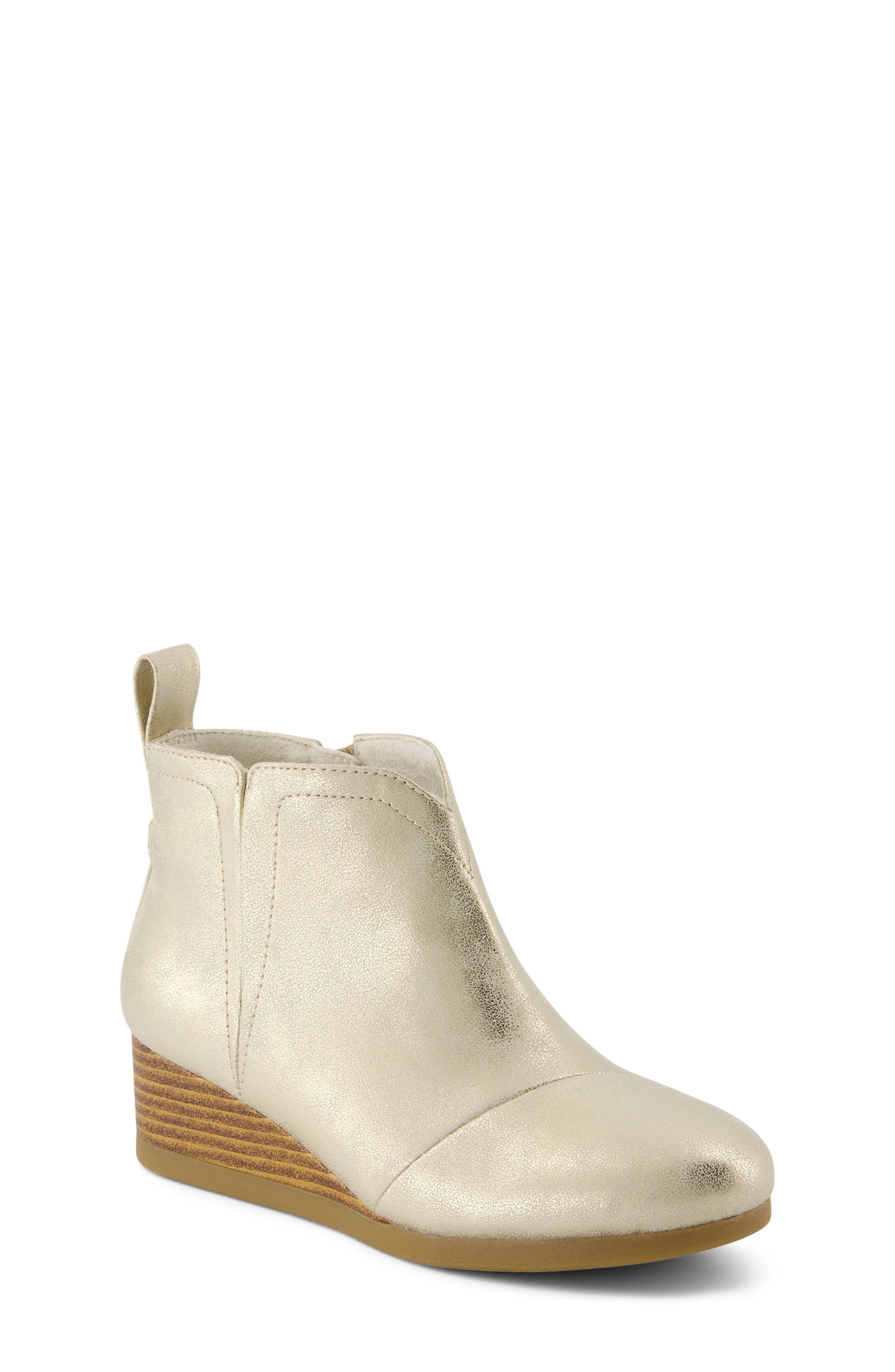TOMS Kids' Clare Wedge Bootie, Main, color, 