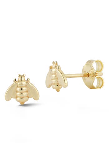 Ember Fine Jewelry Bee Stud Earrings In Gold