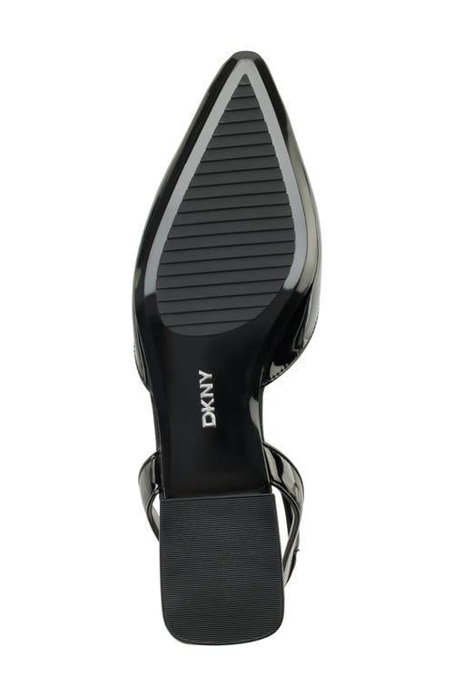 Dkny Cacia Ankle Strap Flat In Black